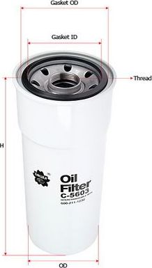 Масляный фильтр Sakura. Артикул C-5603