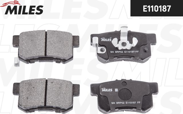 Тормозные колодки Miles (Semi-Metallic). Артикул E110187
