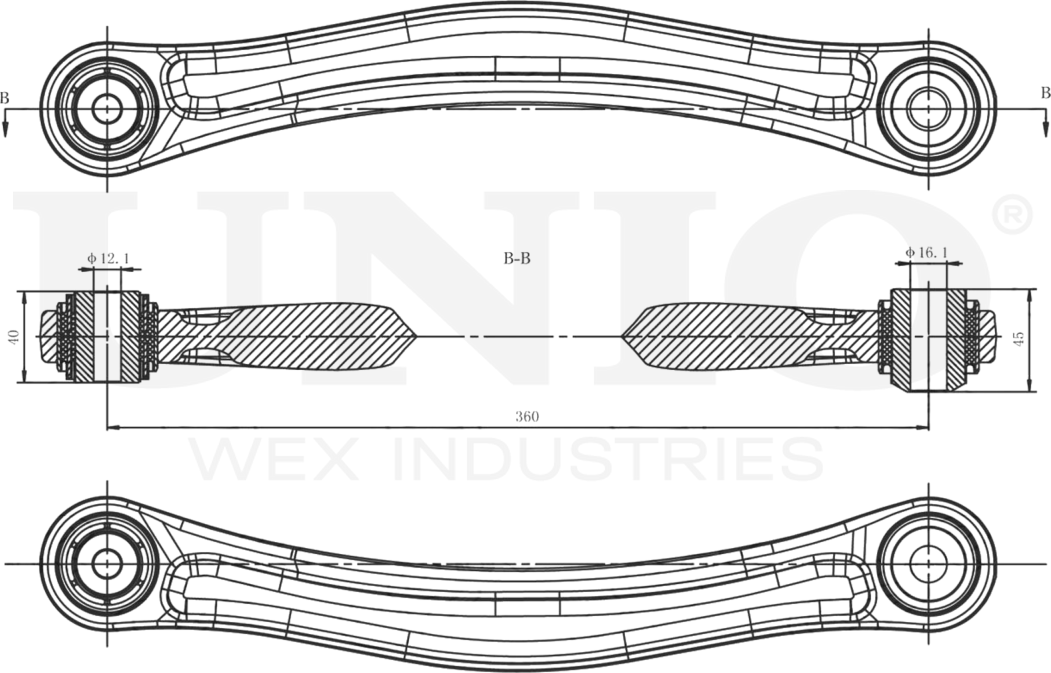 Рычаг подвески (Unio). Артикул SSP-40163