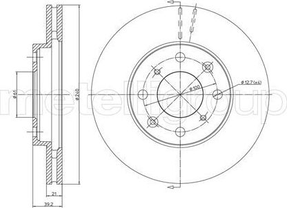 Тормозной диск Trusting. Артикул DF980