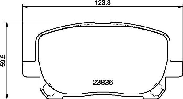 Тормозные колодки Mintex. Артикул MDB2266