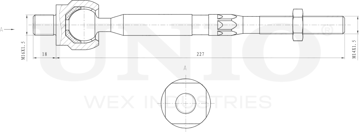 Тяга рулевая (Unio). Артикул SSP-30093