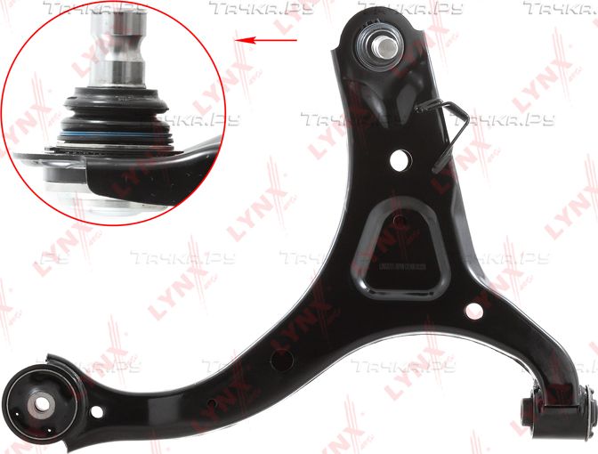Поперечный рычаг передней подвески LYNXauto правый для Hyundai Santa Fe II 2006-2013. Артикул C5149R