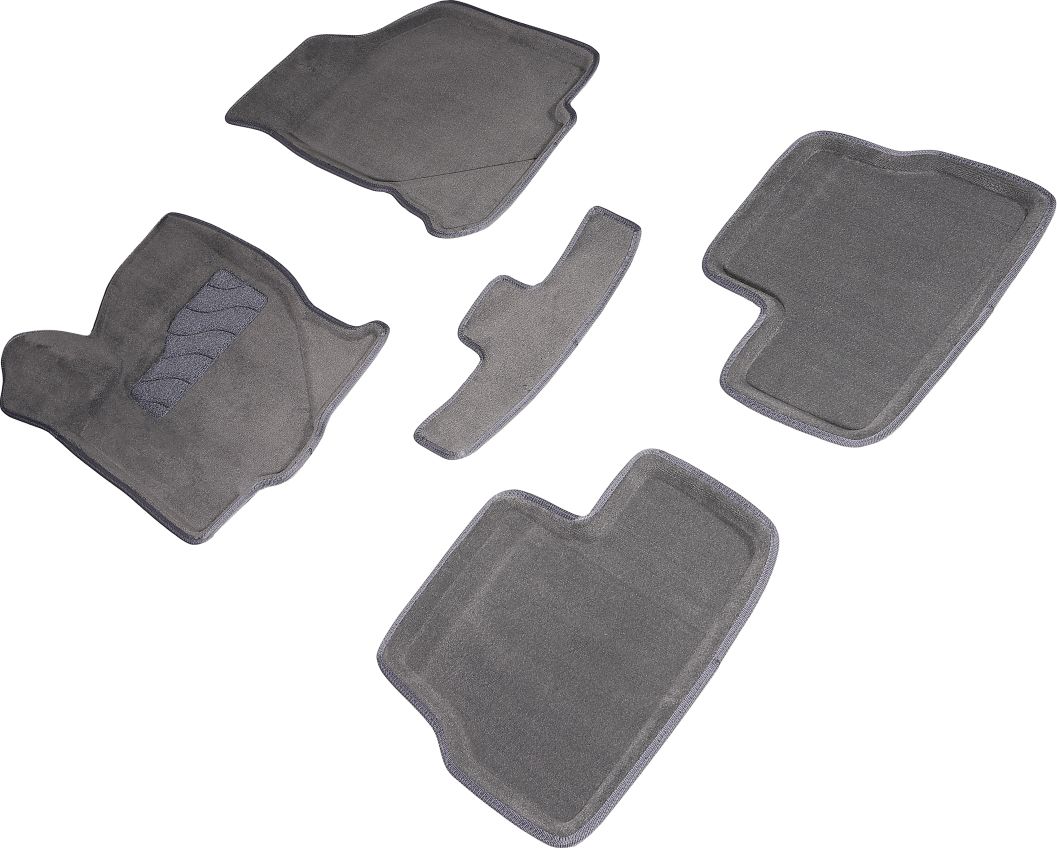 Коврики Seintex 3D ворсовые для салона Datsun On-Do 2014-2020 СЕРЫЕ. Артикул 91866