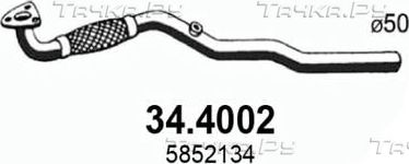 Глушитель Asso передний для Opel Astra G 1998-2009. Артикул 34.4002