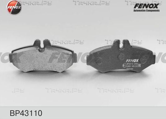 Тормозные колодки Fenox задние для Audi A4 I (B5) 1995-1997. Артикул BP43110