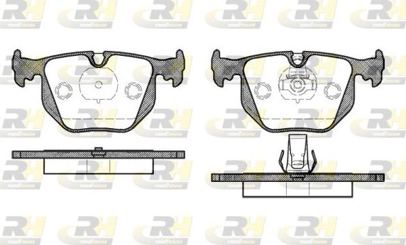 Тормозные колодки RoadHouse задние для BMW 5 IV (E39) 1998-2000. Артикул 2381.20