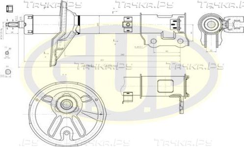 Амортизатор G.U.D. задний для Hyundai Accent I 1994-2000. Артикул GSA332108