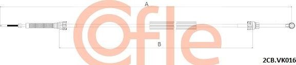 Трос переключения передач КПП Cofle. Артикул 92.2CB.VK016