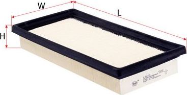 Воздушный фильтр Sakura. Артикул A-58370