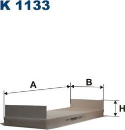 Салонный фильтр Filtron. Артикул K 1133