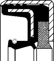 Сальник, уплотнительное кольцо Corteco (NBR (бутадиен-нитрильный каучук)). Артикул 12016289B