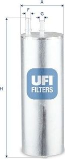 Топливный фильтр UFI. Артикул 31.A39.00