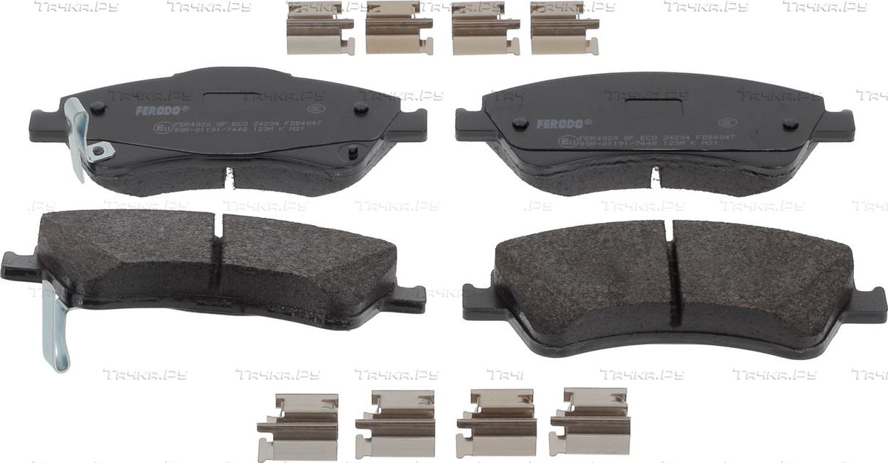 Тормозные колодки Ferodo Premier Eco Friction передние для Toyota Verso I 2009-2018. Артикул FDB4047