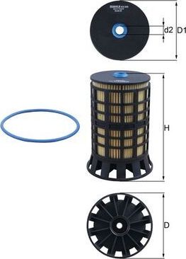 Топливный фильтр Mahle для Citroen Jumper II 2019-2026. Артикул KX 606D