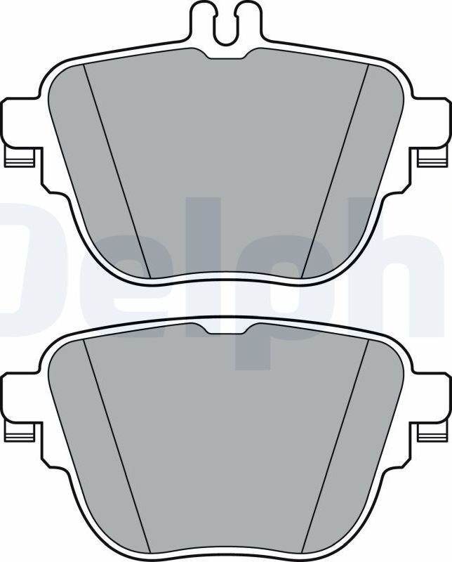 Тормозные колодки Delphi (Low-Metallic). Артикул LP3359