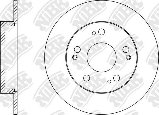 Тормозной диск NiBK. Артикул RN1609