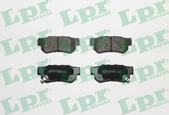 Тормозные колодки LPR. Артикул 05P848