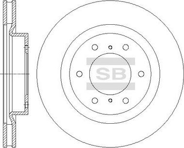Тормозной диск Sangsin Hi-Q. Артикул SD4324