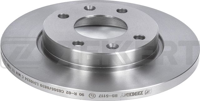 Тормозной диск Zekkert. Артикул BS-5117