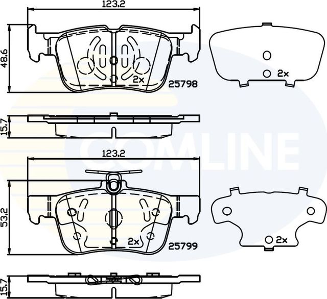 Тормозные колодки Comline Comline. Артикул CBP02243