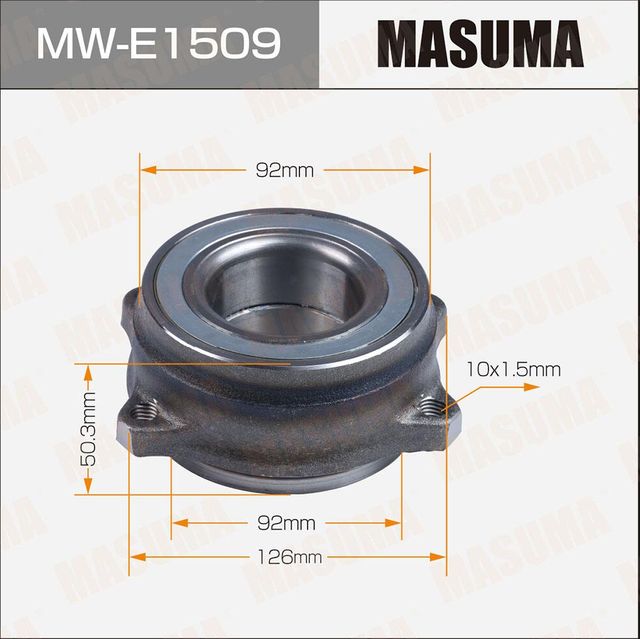 Ступица колеса с интегрированным подшипником Masuma. Артикул MW-E1509