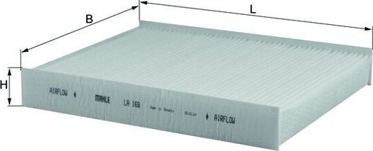 Салонный фильтр Mahle. Артикул LA 169