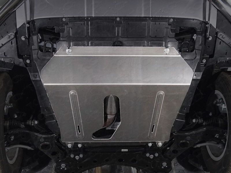 Защита алюминиевая ТСС (4 мм) для картера и КПП Geely Atlas 2018-2021. Артикул ZKTCC00381