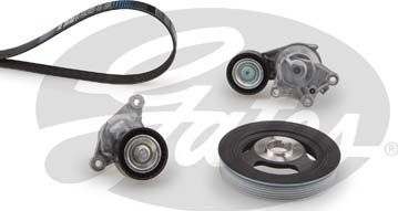 Приводной ремень поликлиновой с роликами (комплект) Gates Micro-V® E-START™ для Citroen DS3 I 2009-2015. Артикул K046PK1020EST