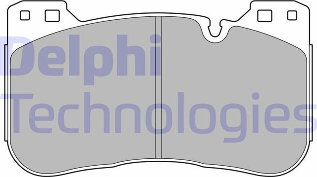 Тормозные колодки Delphi (Low-Metallic). Артикул LP3626