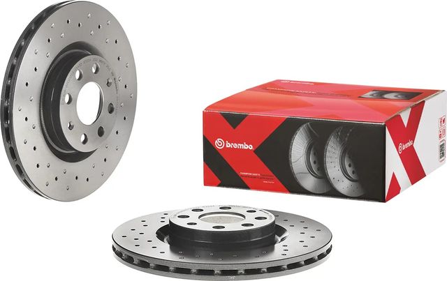 Тормозной диск Brembo XTRA LINE - Xtra передний для Opel Adam I 2012-2019. Артикул 09.4939.3X