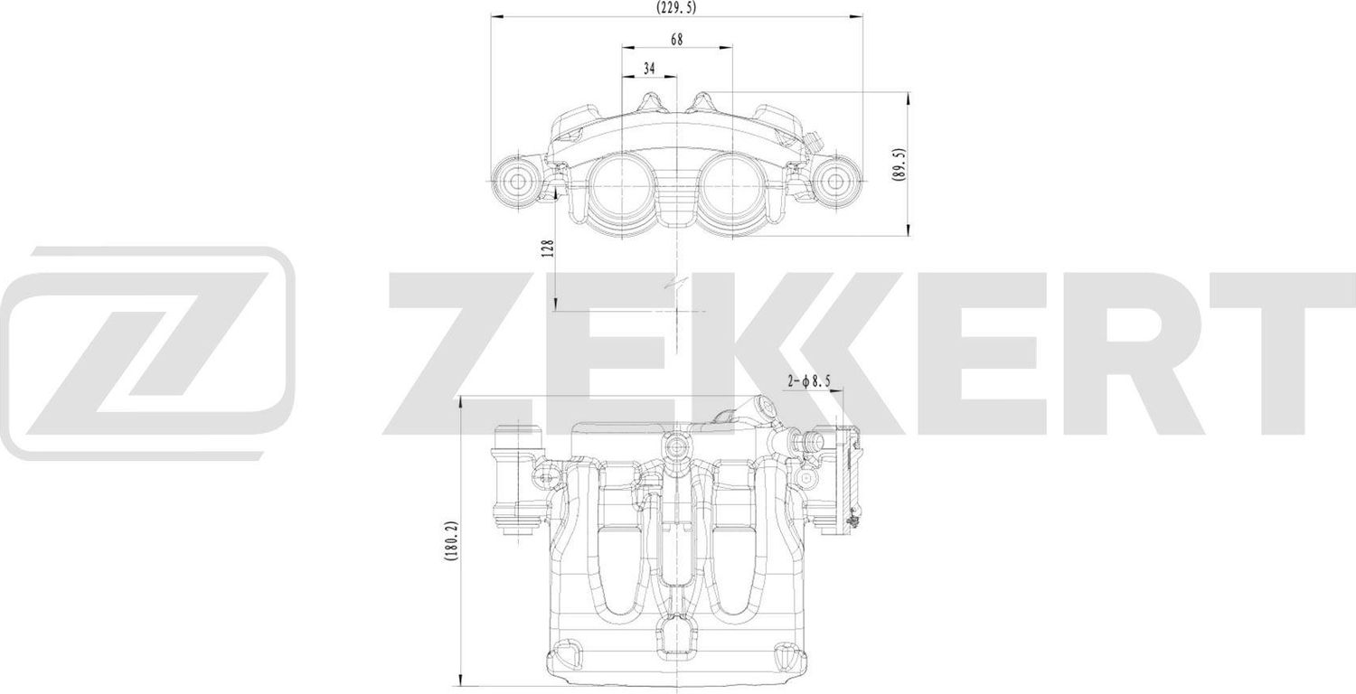 Тормозной суппорт Zekkert (Чугун). Артикул BS-8361