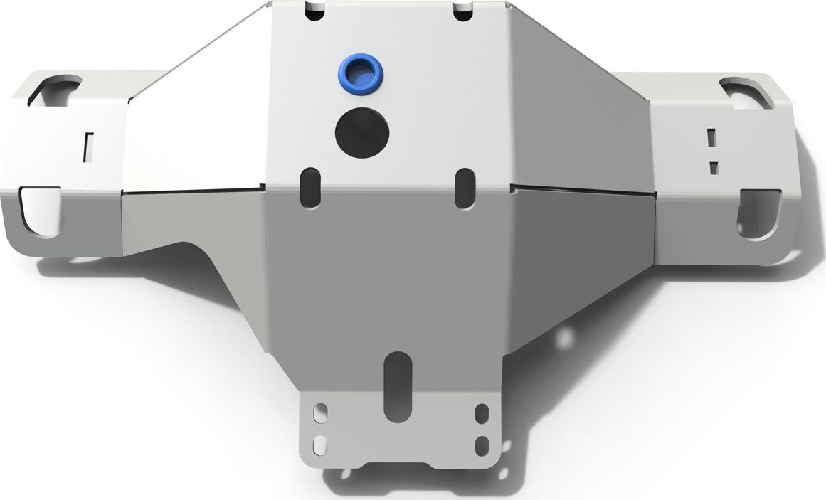 Защита алюминиевая Rival для дифференциала заднего моста Volkswagen Amarok I рестайлинг 2016-2019. Артикул 2333.5876.1.6