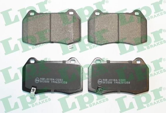 Тормозные колодки LPR передние для Nissan 350Z I 2002-2009. Артикул 05P1358