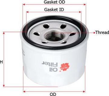 Масляный фильтр Sakura. Артикул C-1041