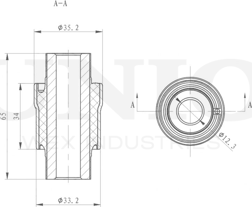 Сайлентблок рычага подвески (Unio). Артикул RMP-20377