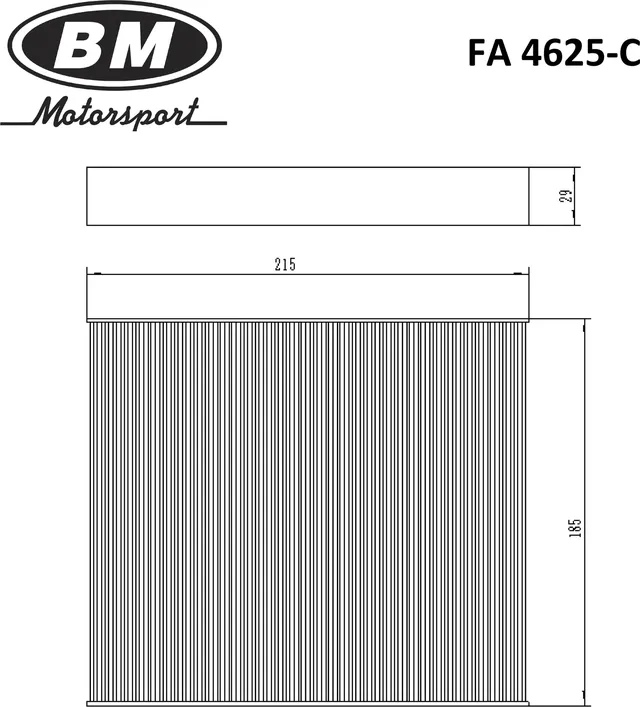 Фильтр салона (BM). Артикул FA4625-C
