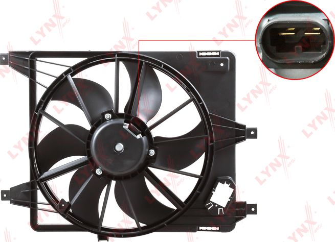 Вентилятор радиатора двигателя LYNXauto. Артикул RF-1681