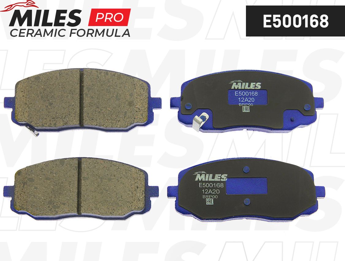 Тормозные колодки Miles (Керамика). Артикул E500168