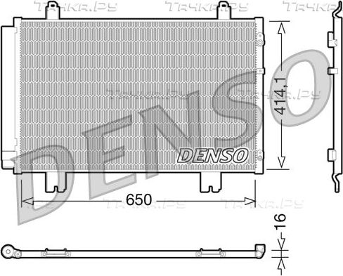 Радиатор кондиционера (конденсатор) Denso. Артикул DCN51009