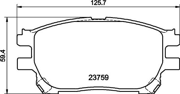 Тормозные колодки Mintex. Артикул MDB2558