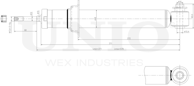 Амортизатор подвески (Unio). Артикул SAB-10557