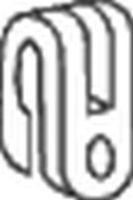 Кронштейн глушителя Bosal (Бельгия). Артикул 255-014