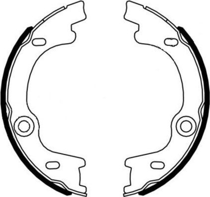 Тормозные колодки (стояночная тормозная система) Textar задние для Kia Carens I (RS) 2002-2006. Артикул 91076400