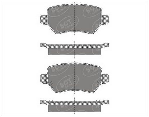 Тормозные колодки SCT-Germany. Артикул SP494