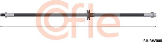 Тормозной шланг Cofle. Артикул 92.BH.BW008
