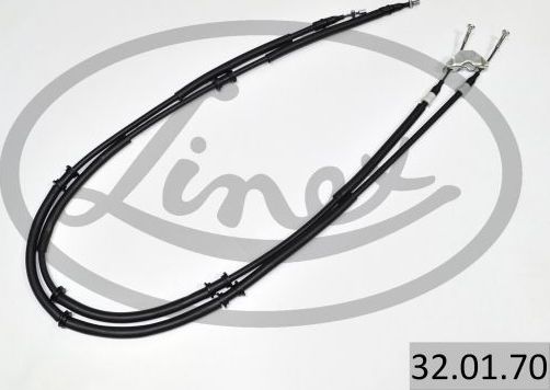 Трос ручника (тросик ручного тормоза) Linex задний для Opel Astra G 1998-2009. Артикул 32.01.70