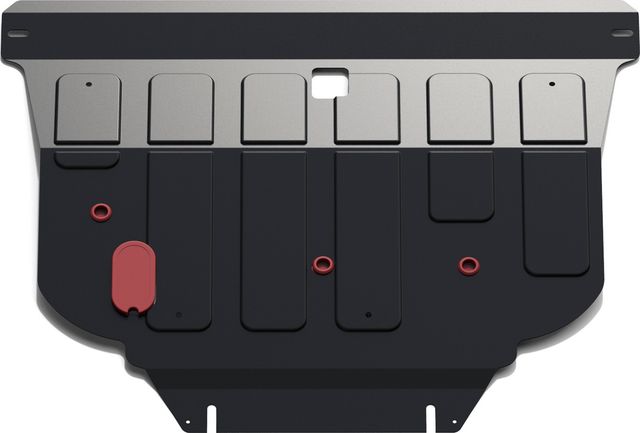 Защита АвтоБРОНЯ для картера и КПП Nissan Primera P12 2002-2008. Артикул 111.04128.1