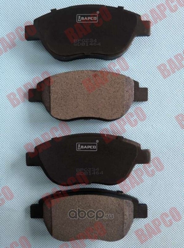 Колодки тормозные дисковые пер. CITROEN BERLINGO, C3, C4, XSARA PEUGE (Bapco) Bapco. Артикул BP0234