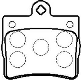 Тормозные колодки HSB. Артикул HP5190